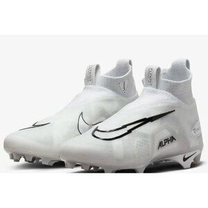 Nike Mens Alpha Menace Elite 3 Mid Football Cleats CT6648-109 White Size 7.5